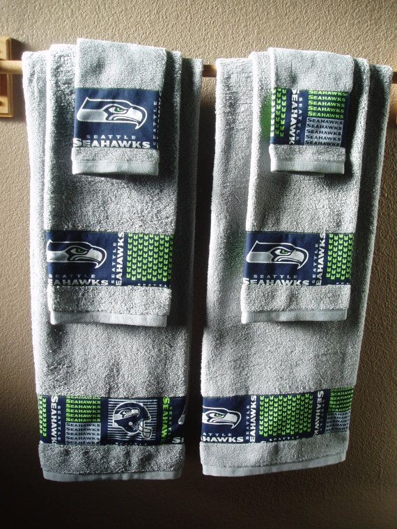 Seattle Seahawks Bathroom Towels. I could make the...