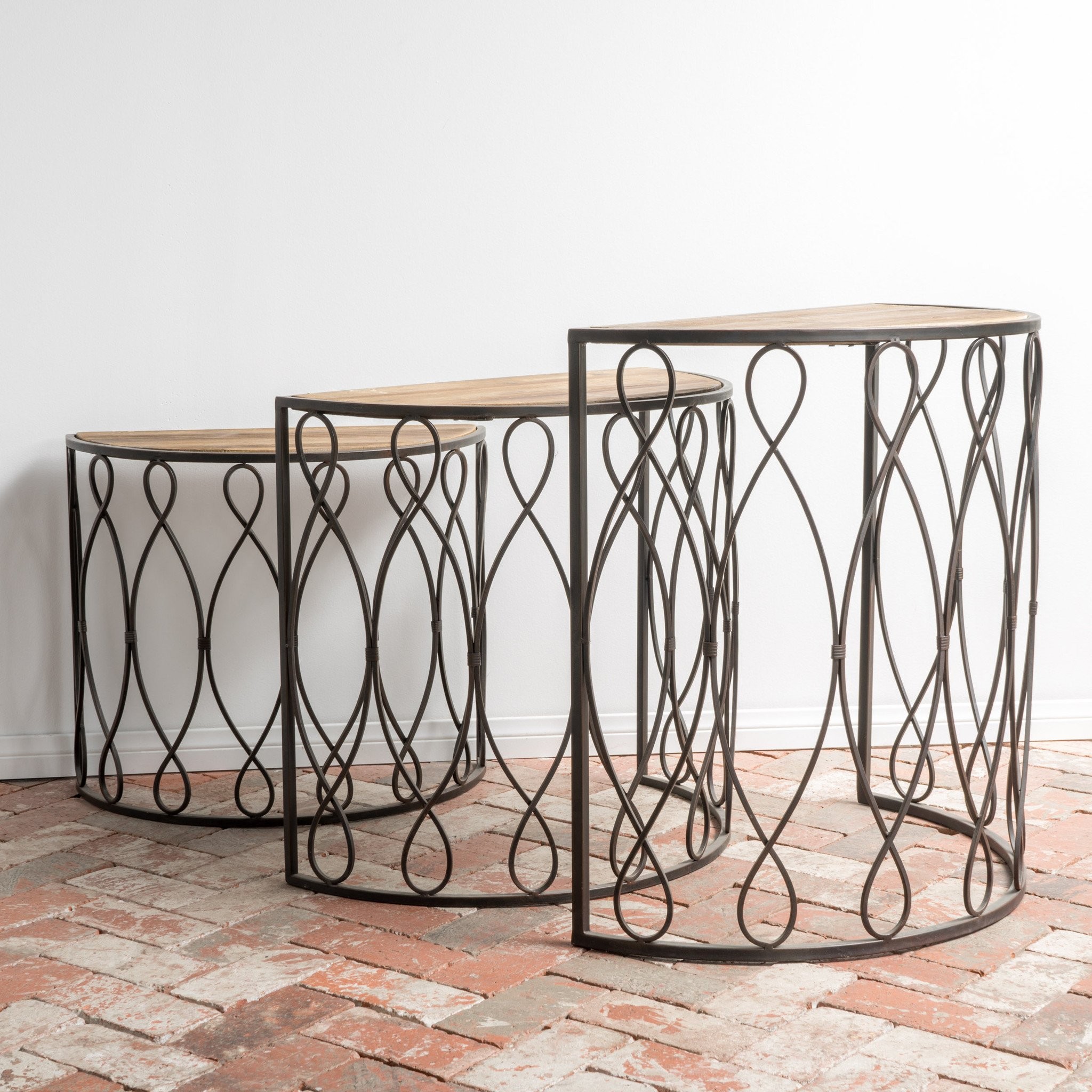 Sewelinar 3pc Console Table Set
