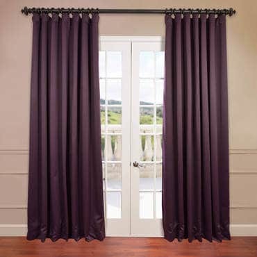 Aubergine Extra Wide Blackout Curtain