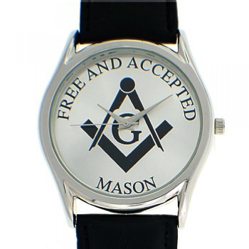 Masonic Watches - Free and Accepted Masons - Black...