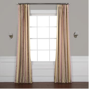 Milton Luxury Faux Silk Stripe Curtain