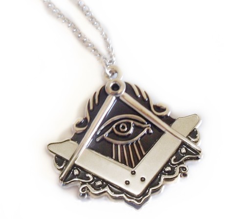 Large Masonic All-Seeing Eye Cut Out Shaped Shiny...