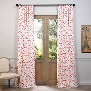 Sweethearts Printed Cotton Curtain