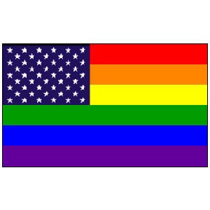 Gay Pride Flag - USA American Pride - U.S. Rainbow...