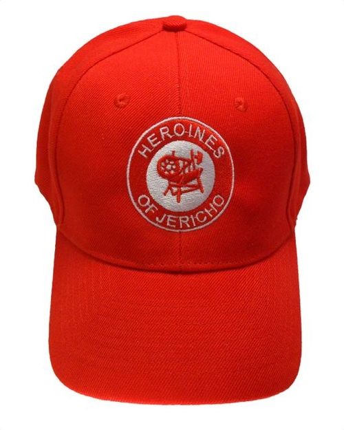 Masonic Baseball Cap - Red Hat with Red Heroines o...