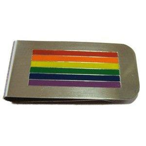 Rainbow Pride LGBT Gay and Lesbian - Money Clip Ho...