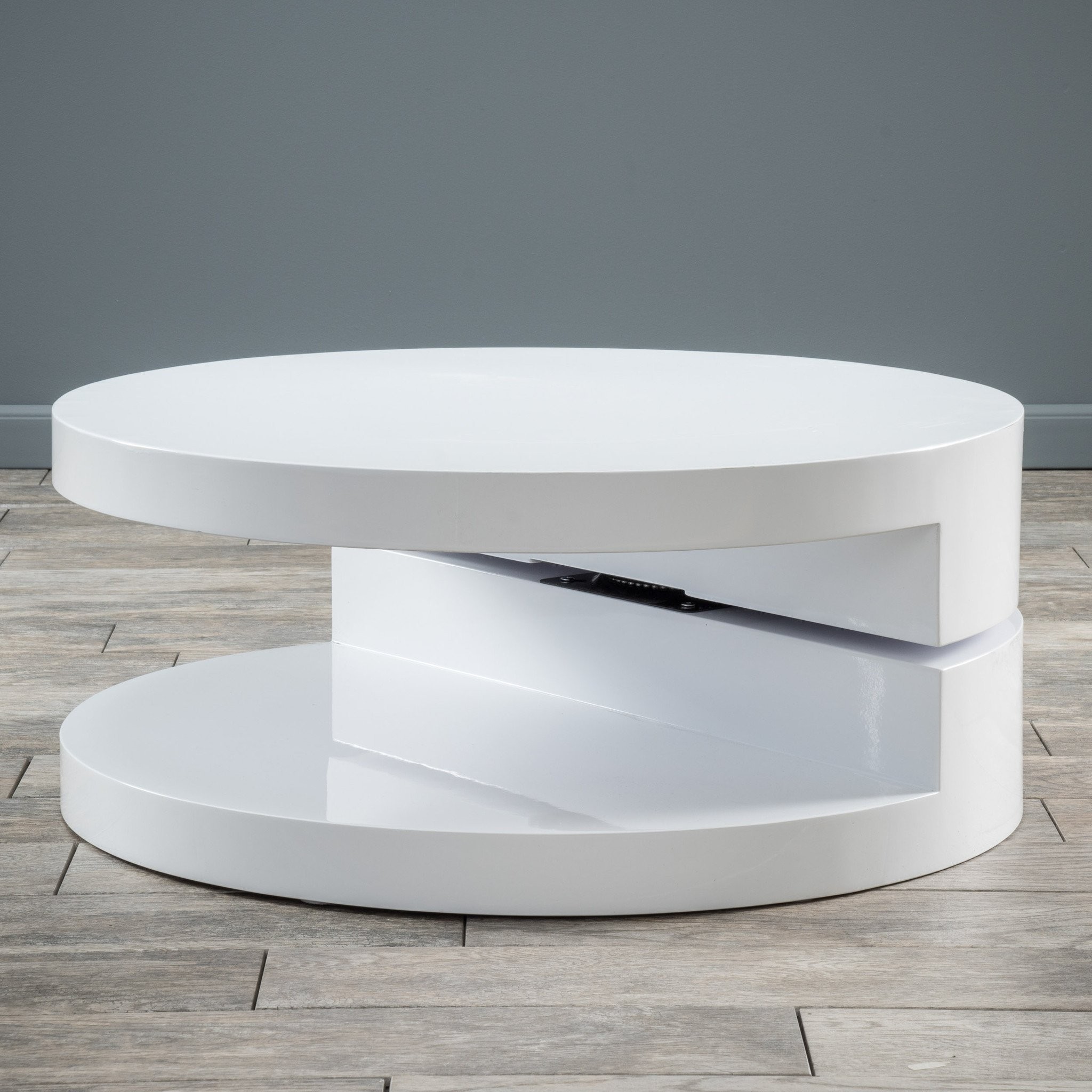 Emerson Large Circular Mod Swivel Coffee Table