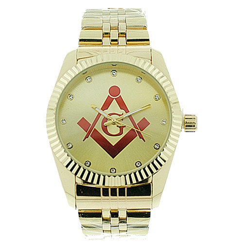 Masonic Watch - Red Lodge Masonic Logo Compass &am...