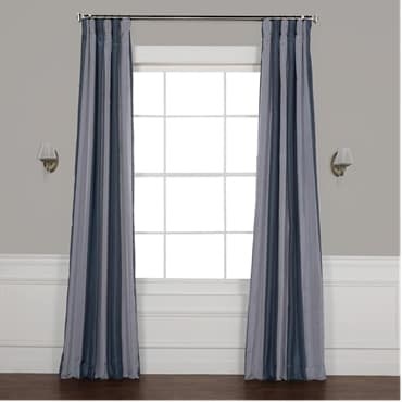 Wimpole Faux Silk Stripe Curtain