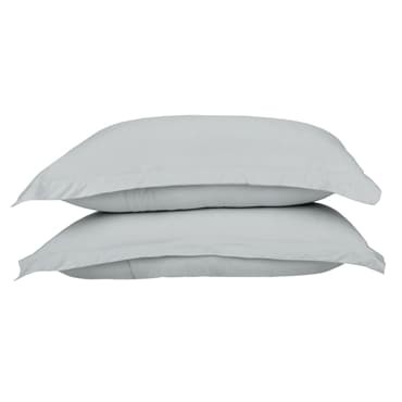 Cotton Jersey Silver Pillow Cases