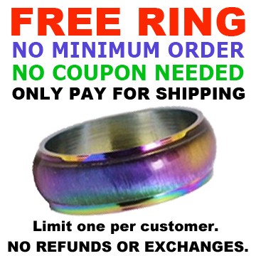 1 FREE Rainbow Ring (Only pay for shipping) LIMIT...