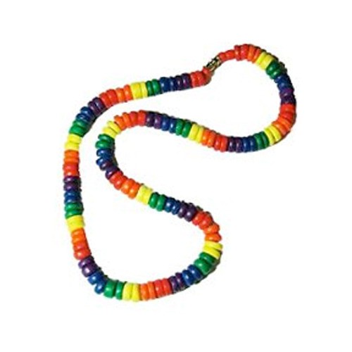 Rainbow Gay Pride Beads - Puka Necklace - Gay and...