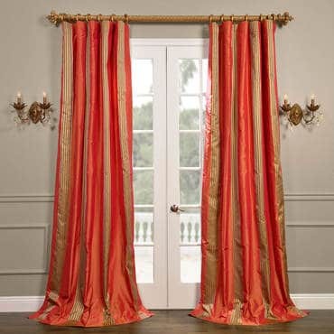 Waterford Sienna Silk Stripe Curtain