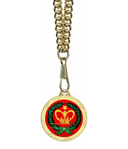 Amaranth OES Masonic Round Gold Color Rimmed Class...