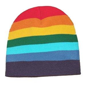 Rainbow Beanie Hat - LGBT Gay and Lesbian Pride Ca...