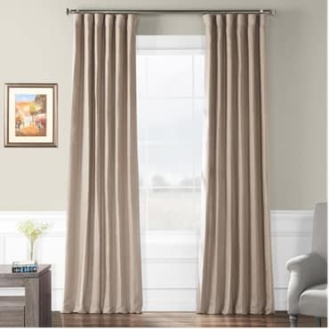 Flax Beige French Linen Curtain