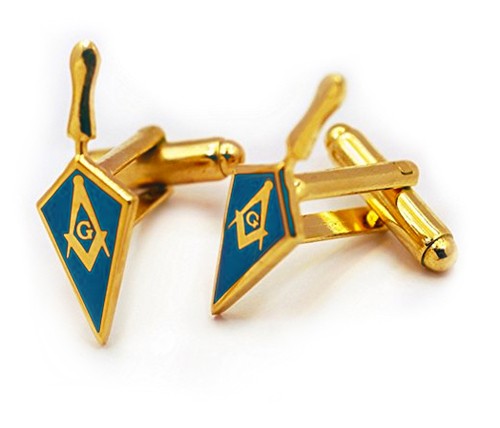 Masonic Lodge Blue Trowel Cuff links (one pair) -...
