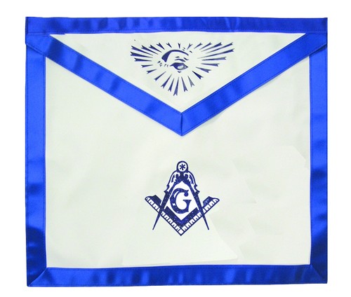 Master Mason Masonic Blue Lodge White & Blue D...