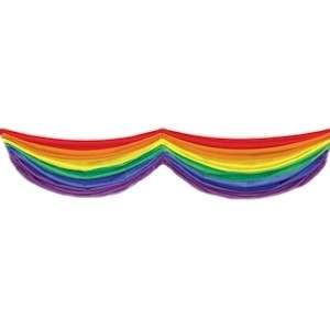 5 Foot Rainbow Gay Pride Flag Fabric Bunting Home...