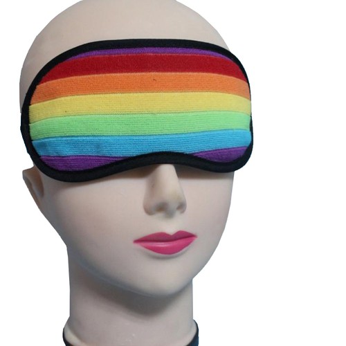 GLBT Striped Rainbow Blindfold - LGBT Gay & Le...