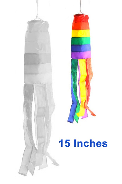 15 Inch - Rainbow Windsock Gay Pride Flag - Outdoo...