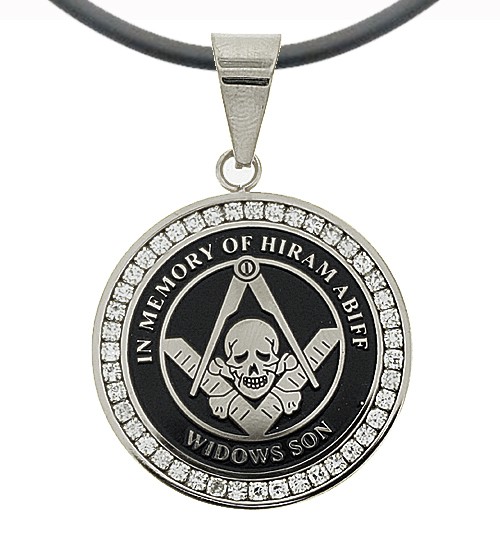 Widows Sons - Silver Color Stainless Steel Masonic...