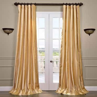Beverly Hills Silk Taffeta Stripe Curtain