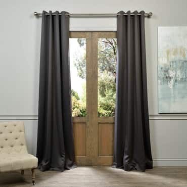 Anthracite Grey Grommet Blackout Curtain