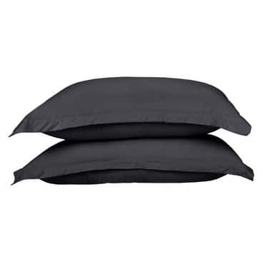 Cotton Jersey Dark Grey Pillow Cases