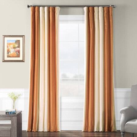 Dorset Luxury Faux Silk Stripe Curtain