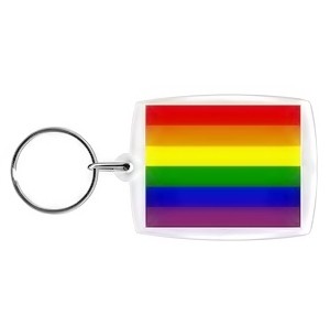 LGBT Rainbow Flag Keychain - LGBT Gay and Lesbian...
