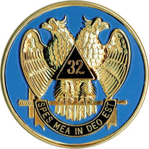 Freemasons Car Emblem Decal / Scottish Rite 32nd D...