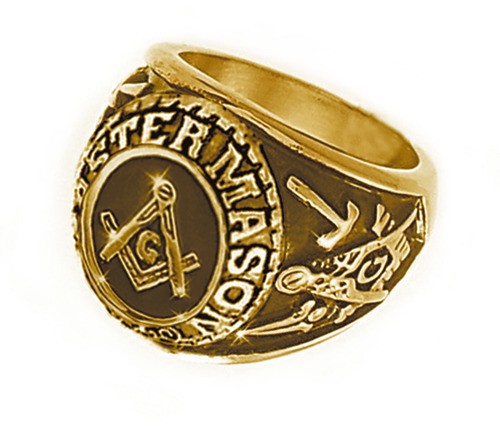 Mason Gold Color Freemason College Style Masonic R...