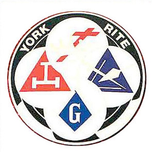 Masonic Car Emblem Multiple York Rite Symbolism fo...