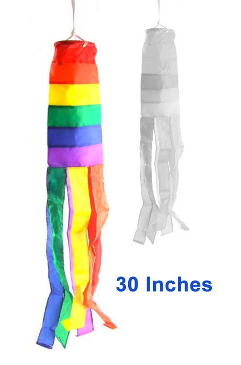 30 Inch - Rainbow Windsock Gay Pride Flag - Outdoo...