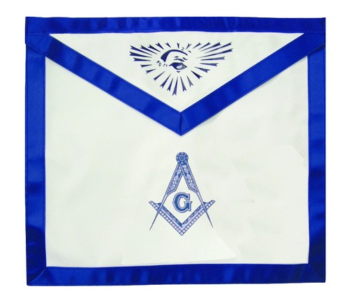 Masonic Aprons - Master Mason Blue Lodge White &am...