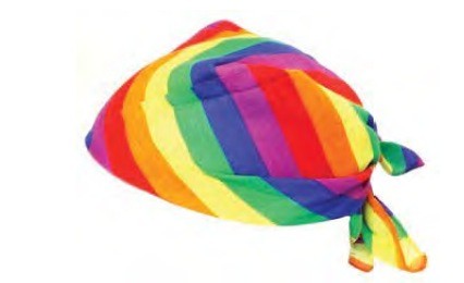 Rainbow Striped Head Bandana - LGBT Gay & Lesb...