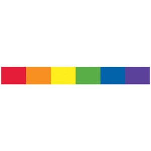 Rainbow Banner Strip Sticker - Gay & Lesbian D...