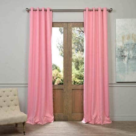 Precious Pink Grommet Blackout Curtain
