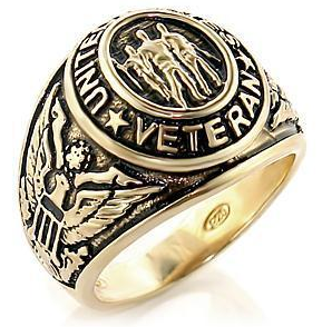 Veteran Rings - United States Military Ring (Gold...