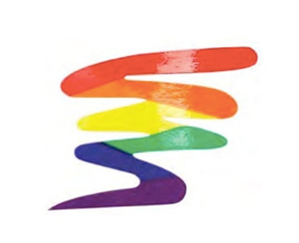 Rainbow Squiggle - LGBT Pride Sticker 3x3 inch - L...