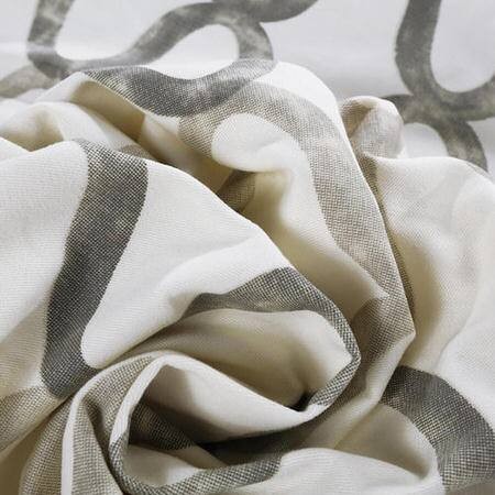 Illusions Silver Grey Printed Cotton Fabric