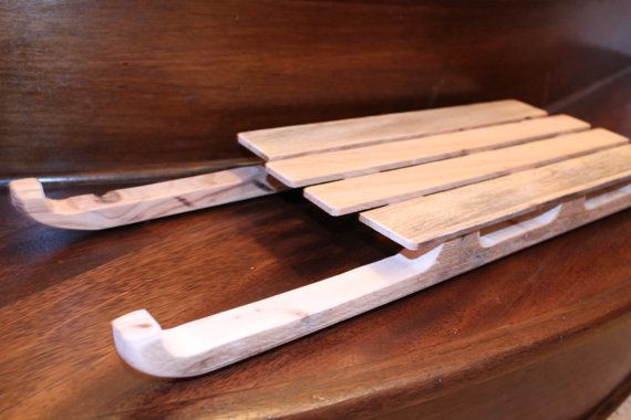 Vintage Sled, Rustic Christmas Decorative Sled, Re...