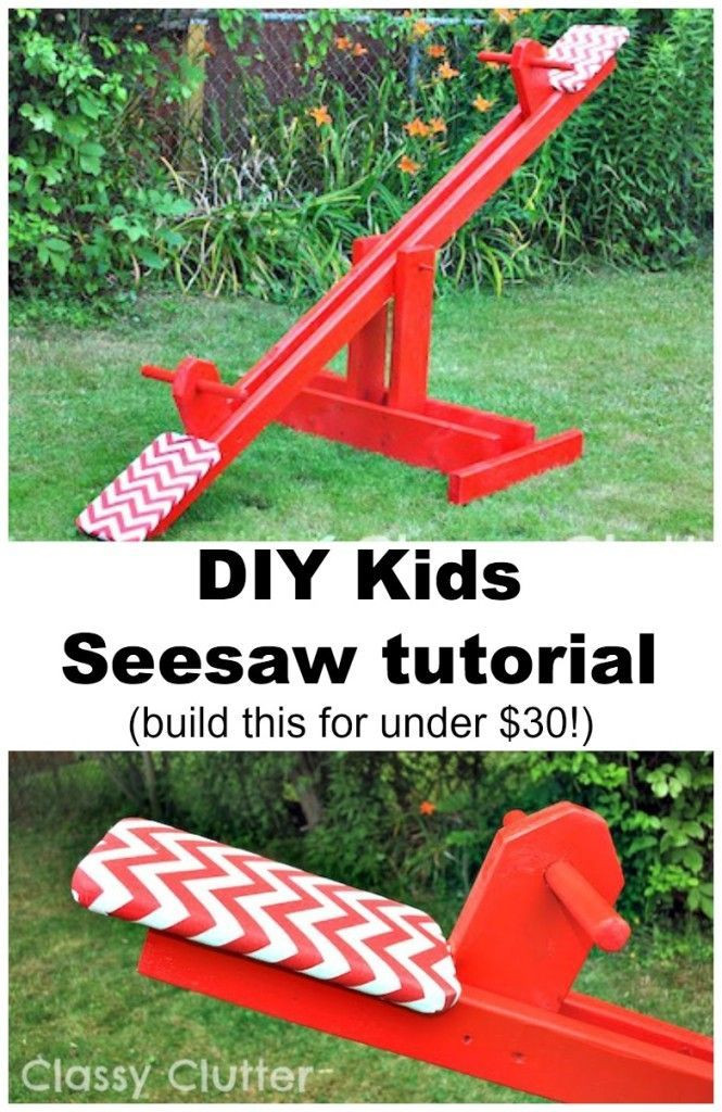 DIY Kids Seesaw for under $30 - Classy Clutter