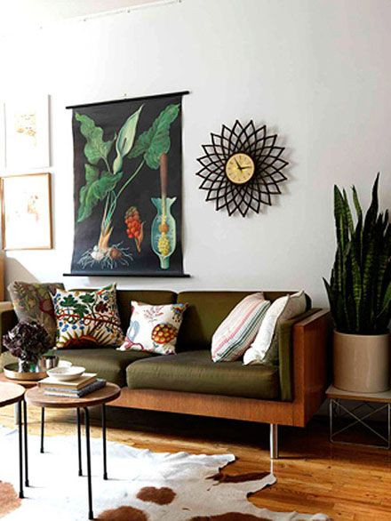 Cozy and eclectic. love the rich colours that stil...