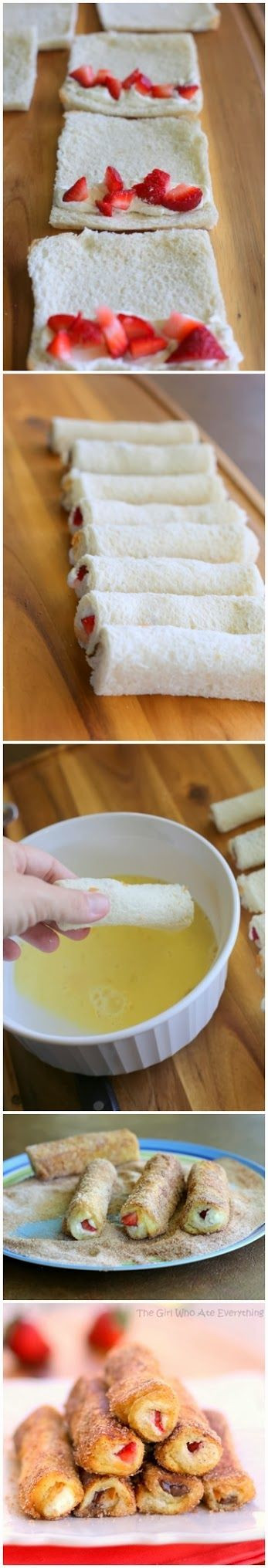 French Toast Roll-Ups - The Girl Who Ate Everythin...