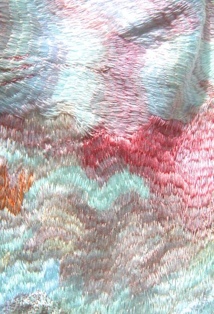 Yumiko Arimoto embroidery #pattern #texture #texti...