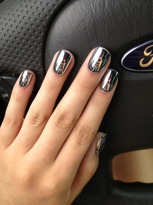 Metallic Mirror Nails Available in Different Color...