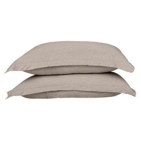 Cotton Jersey Beige Pillow Cases
