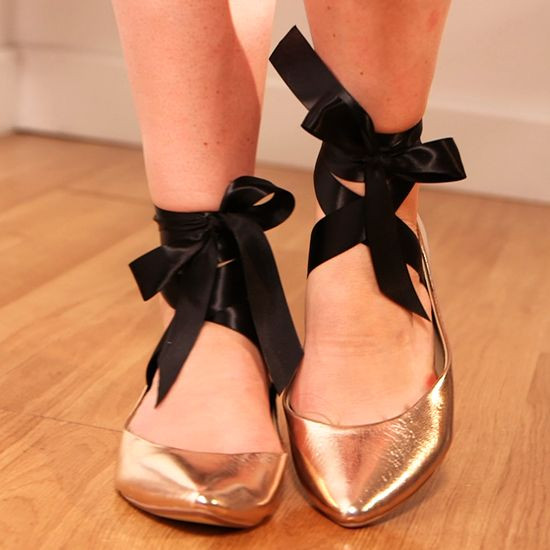 DIY: Give Your Flats a Ballet-Inspired Look!
